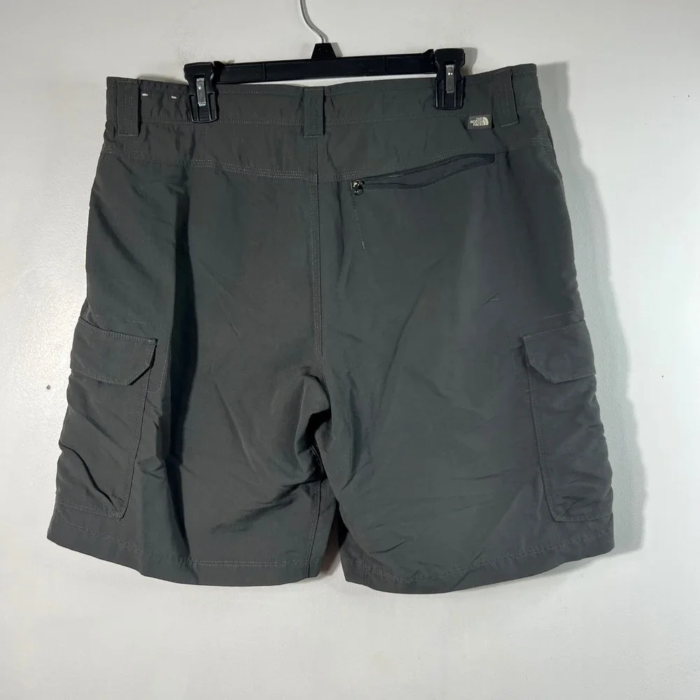 Mens The North Face Cargo Shorts Hiking Outdoor Gray 36 Flaw